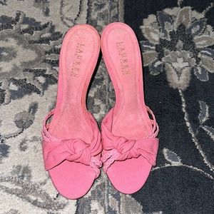 Beautiful pink heels about 2” inches perfect for spring and summer,